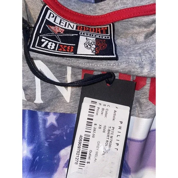 Plein Sport Rocky Apollo‎ Creed Deadstock New With Tag Shirt Size XS